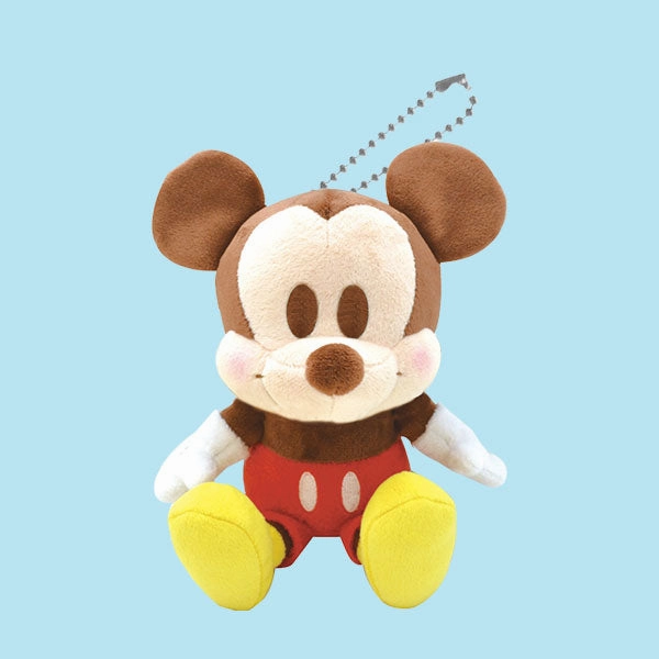 Collectible Showcase Sculpted Art Disney Characters Sitting Soft Toy Doll KeyChain