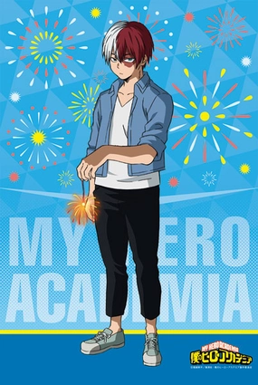 TV Anime "My Hero Academia" B2 Wall Scroll (5) Shoto Todoroki Branded Product