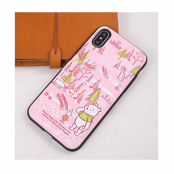Disney Winnie The Pooh Forest Mirror Door Card Bumper iPhone Case Resin Model