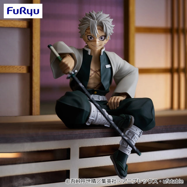 Demon Slayer: Kimetsu no Yaiba Noodle Stopeer Figure - Sanemi Shinazugawa Anime Series Character Display