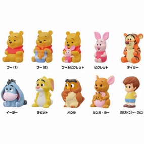 Winnie the Pooh Soft Vinyl Puppet Mascot (set of 10) ?S?? ?i?? ?????? ??? (2023 Jan Resale ver.) Character Decor