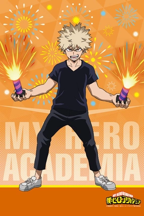 TV Anime "My Hero Academia" B2 Wall Scroll (2) Katsuki Bakugo Assembly Required