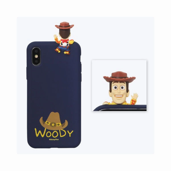 Premium Collection Woody Toy Story Disney mini Figure Protective Soft iphone Case (Navy)