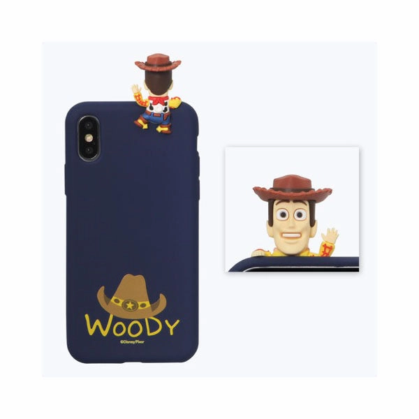 Anime Object Woody Toy Story Disney mini Figure Protective Soft iphone Case (Navy)