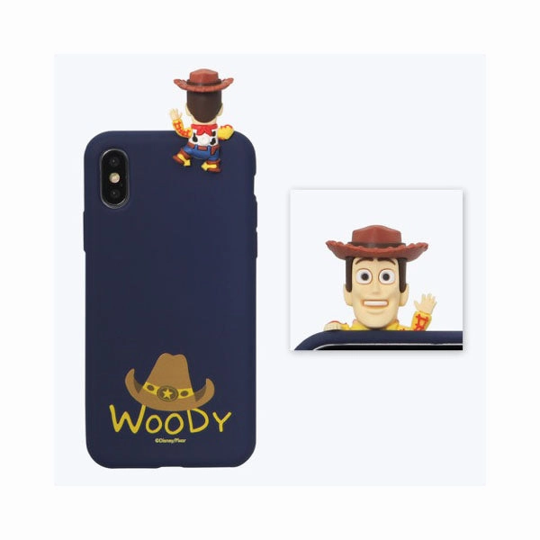 Action Art Woody Toy Story Disney mini Figure Protective Soft iphone Case (Navy)